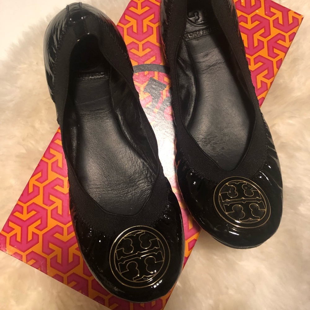 Tory Burch Caroline Patent Leather Flat 6
